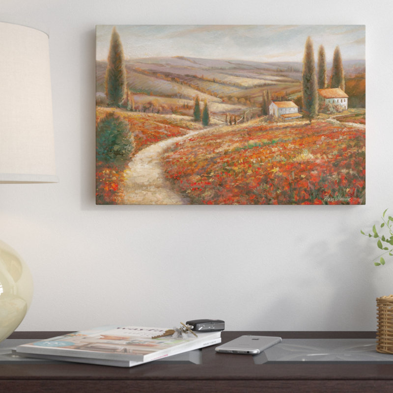 «Tuscan Palette» par Ruane Manning - Estampe numérique sur toile tendue avec châssis, H 18 po x l 26 po x P 1,5 po