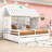Creagh Twin Size House Platform Bed with Drawers-1928892412