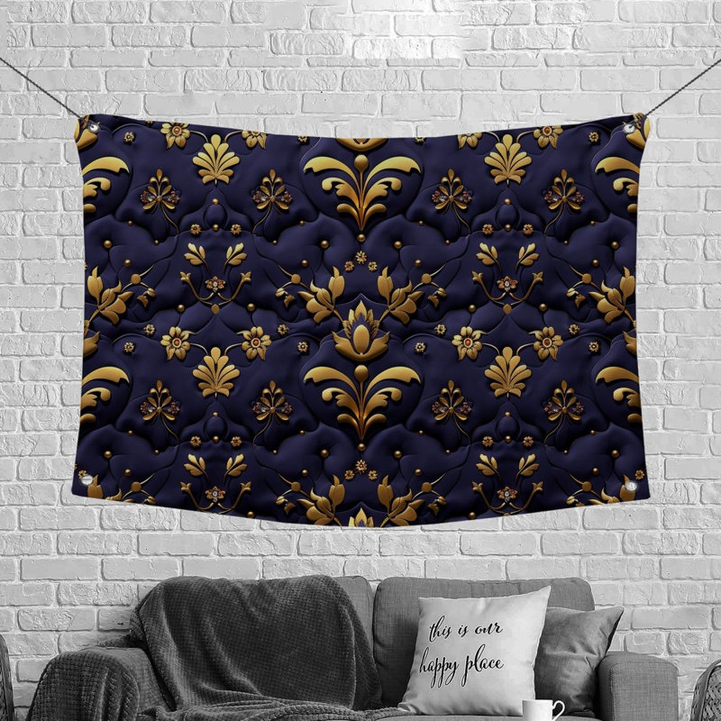 Tapisserie en microfibre, H 68 po x l 80 po