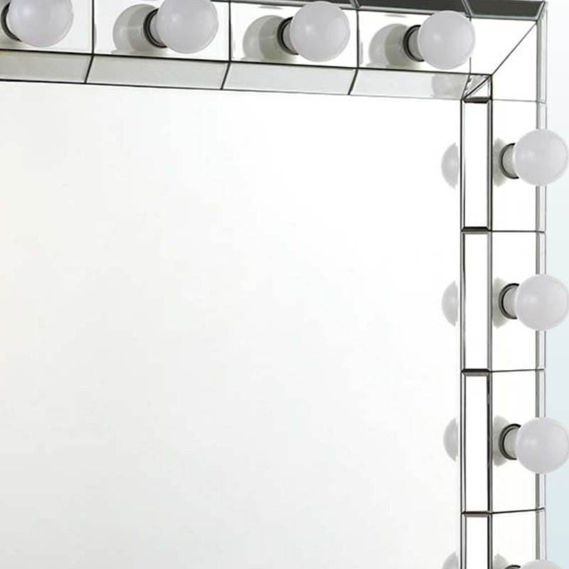 Mirrored Dominic Accent Mirror