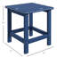Table d'appoint 15 po, table de bout d'extérieur carrée pour balcon, piscine, porche, cour arrière bleue - balcon, capacité de 110 lb