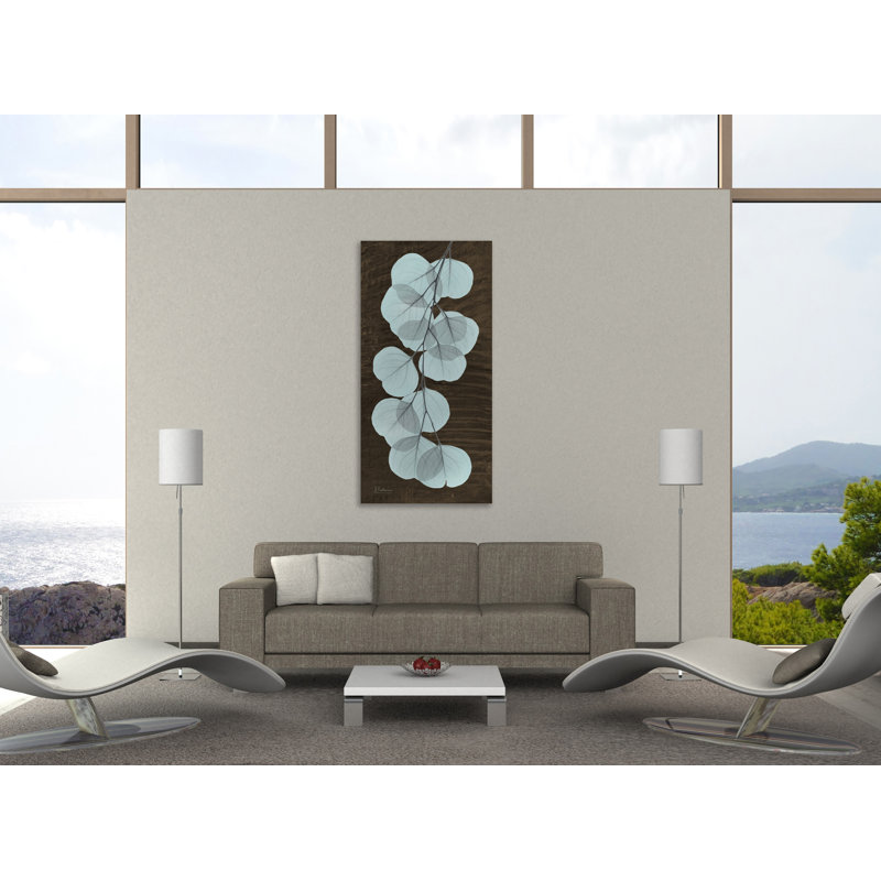 "Eucalyptus", toile tendue par Albert Koetsier, H 24 po x l 12 po x P 1,5 po