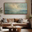 «Golden Reflections Lake Horizon» pour salle à manger, impression murale-1843883190-1843883184