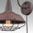 Industrial Vintage Rust Wall Light Fixture With Wire Cage, Gooseneck Design, Plug-In Or Hardwired