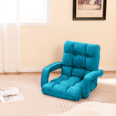 Upholstered Suede Armchair