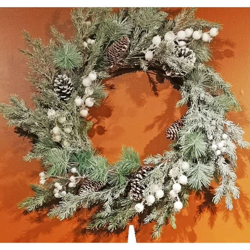 Couronne de mousse/soie 22 po ice