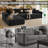 Koli Boneless 104" L-shaped Sectional Couch, Compression Sofa for 4 Person, Corduroy-814848964-814848967