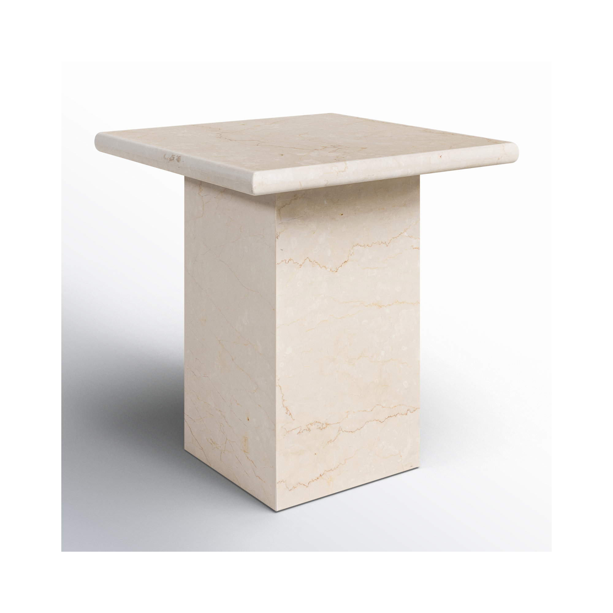 Olene End Table, Meriot Marble