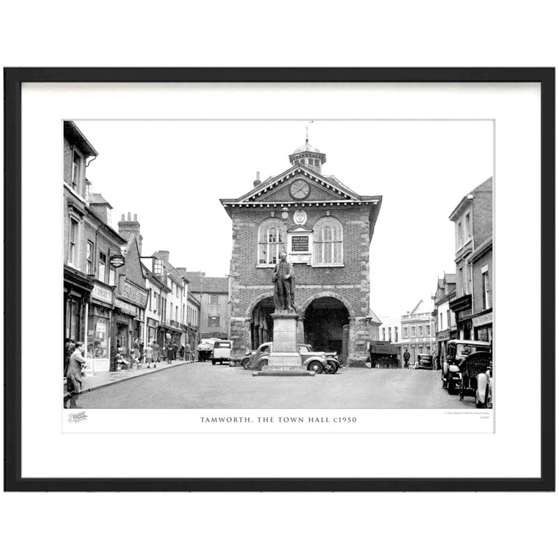 Tamworth, The Town Hall C1950 - Single Picture Frame Print, 40cm H x 50cm W x 2.3cm D
