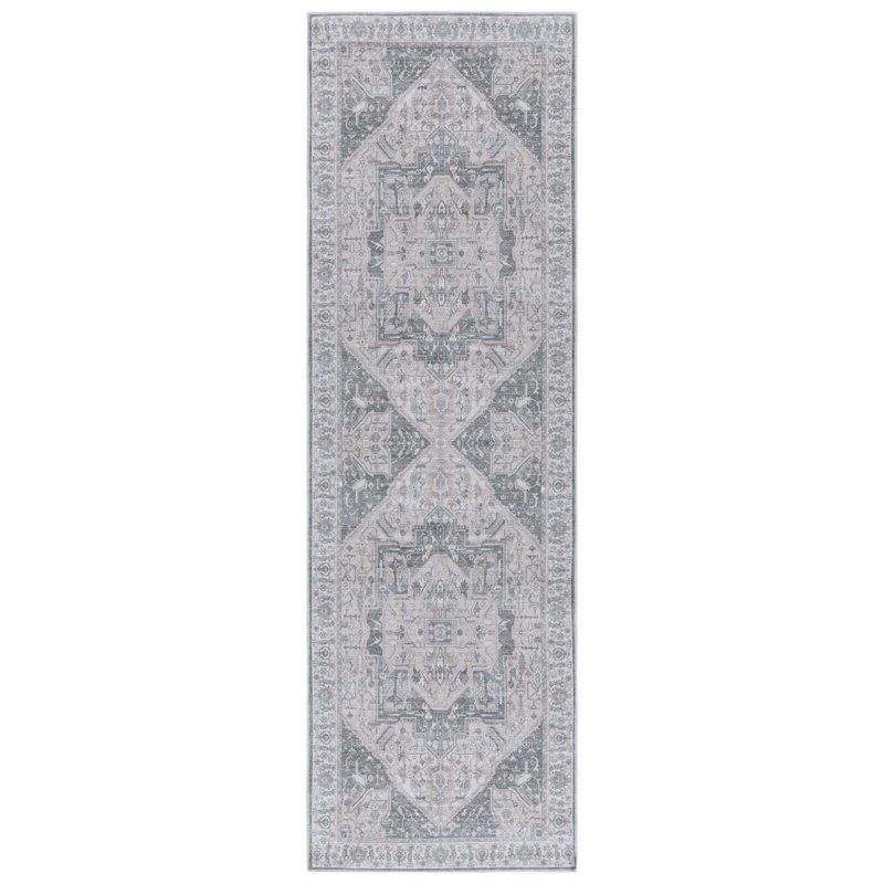 Maritess Performance Machine Washable Southwestern Rug, Runner 2'6" x 8'