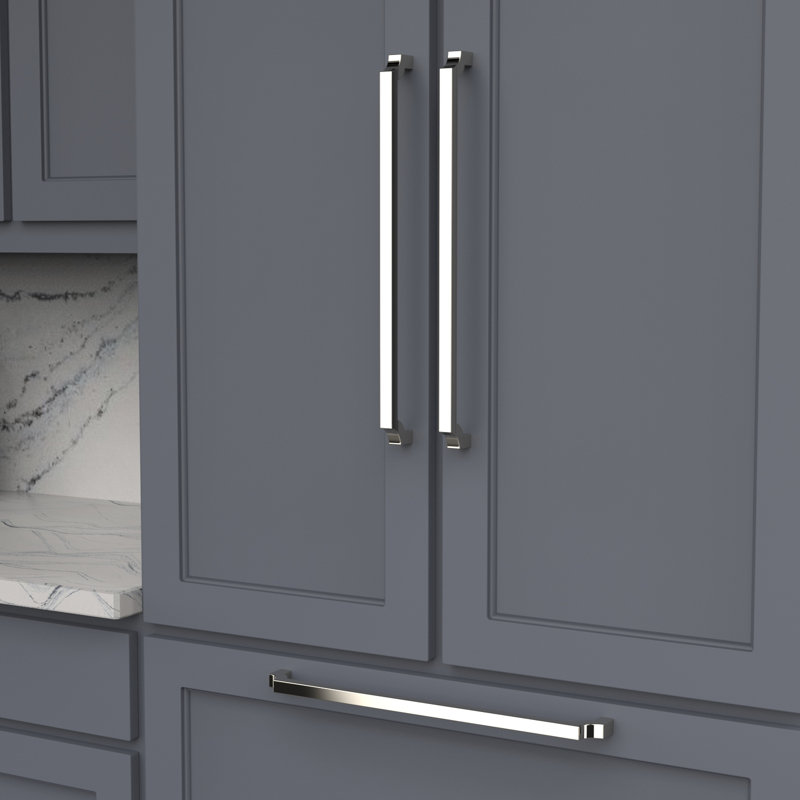Monarch Collection Appliance Pull - Cabinet Pull - Transitional Hardware for Drawers & Cabinets, Polished Nickel, 18"