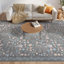 Tapis multicolore gris anthracite nourri 5 pi x 7 pi Nourison Botanical Washables-1605417555-1606399703
