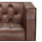  84'' Genuine Leather Chesterfield Sofa-378552841