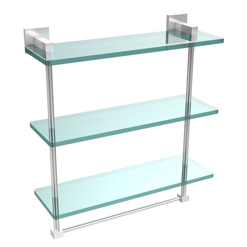 Étagère murale haranu, Chrome satiné