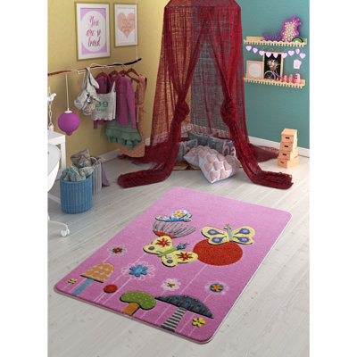 Guernon Pink/Yellow Rug