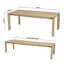 Eliass Extendable Oak Solid Wood Dining Table