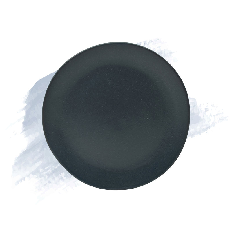 Jodarius Stoneware Charger, Black