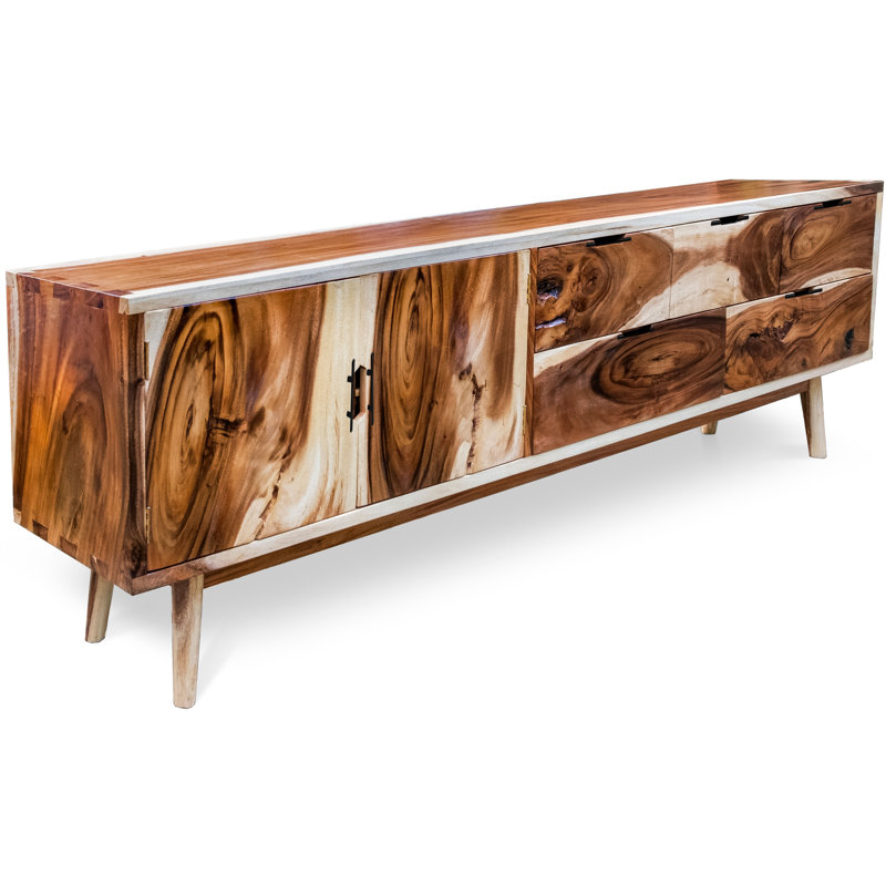 Buffet en bois massif à 5 tiroirs de 94,5 po de large Tarraco