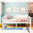 Full Size Daybed With Solid Support And Storage Function, Clean Silhouette, Some Assembly Required Elegant Look, Can Be Or Bed, Wood Construction, 8 Slats, No Box Spring Needed, 600lbs Weight Capacity-590516657-590516658