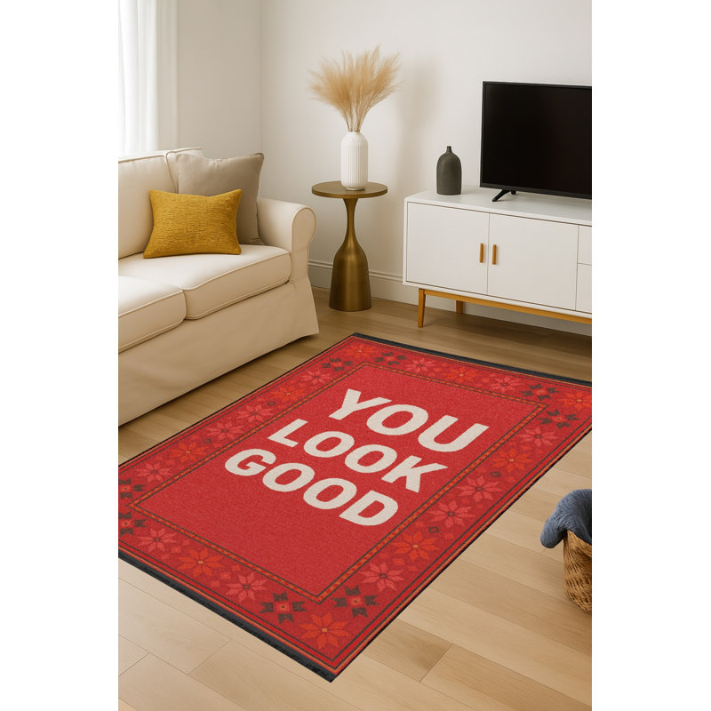 Tapis tissé à la main Mosso, 3'3" x 6'7"