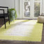 Tapis tissé à plat à la main ivoire / calcaire Paynter-17579594