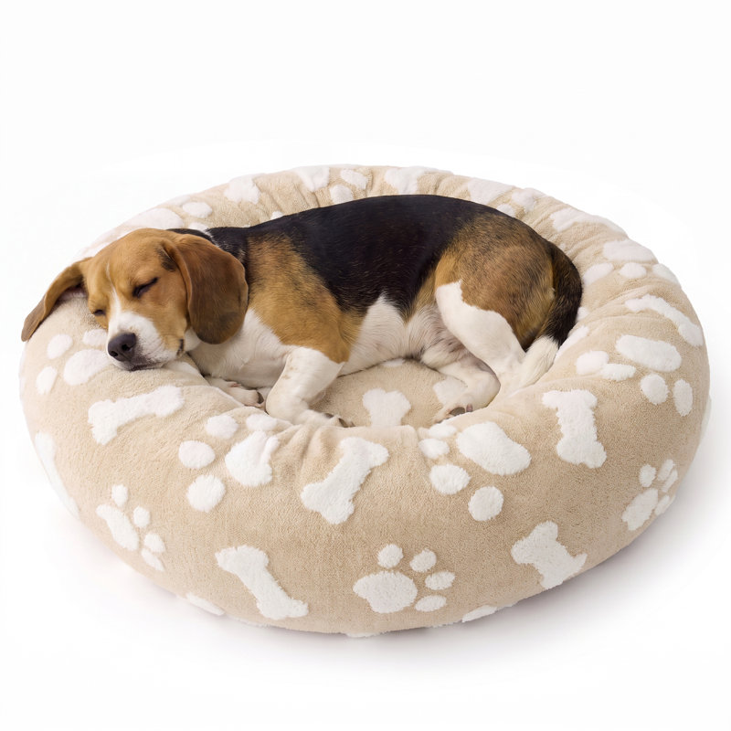 Lit pour chien Lesure Donut Lesure, L (H 8 po x l 36 po x P 36 po), Nuage brun