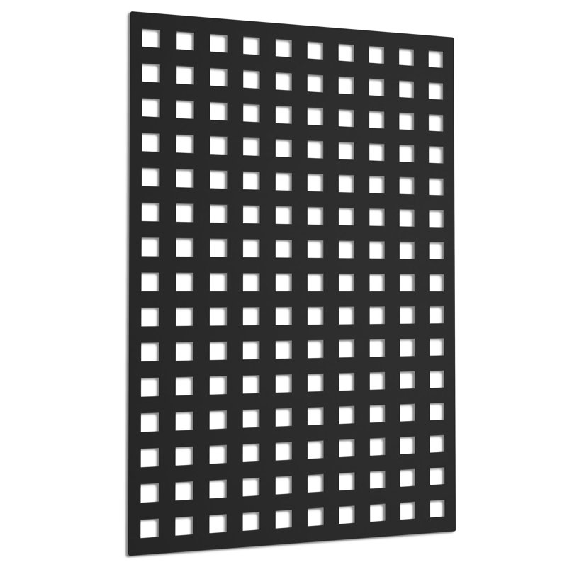 48'' x 32'' Square Vinyl Privacy Screen, Black