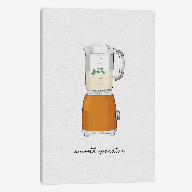 « Smooth operator » par Orara studio, reproduction d’art graphique sur toile tendue, H 18 po x l 12 po x P 1,5 po