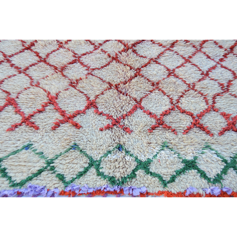 One-of-a-Kind Rectangle 4' X 7'7" Hand Knotted Area Rug