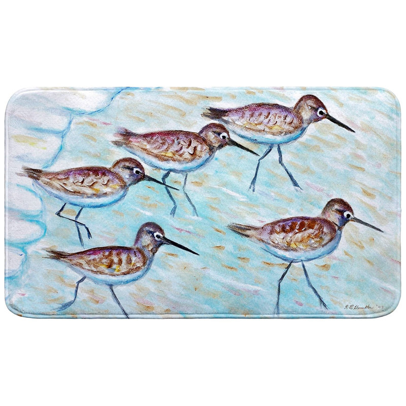 Tapis de bain Sandpipers, L 30 po x l 18 po