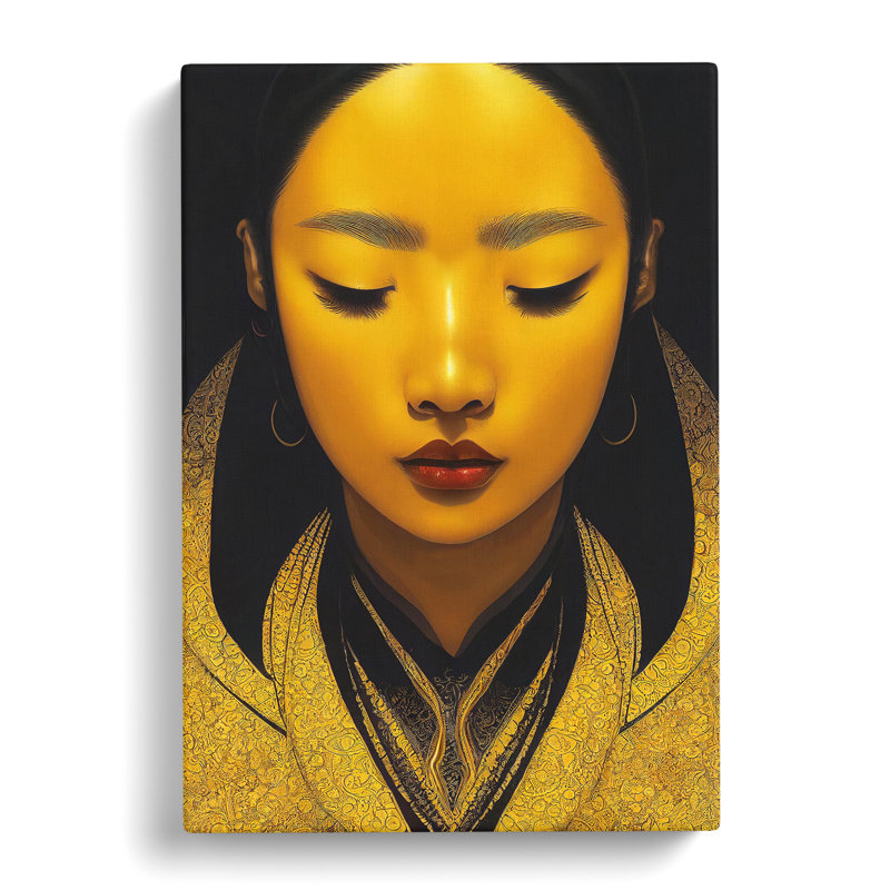 A Golden Woman No.1 - Wrapped Canvas, 76cm H x 50cm W x 3cm D