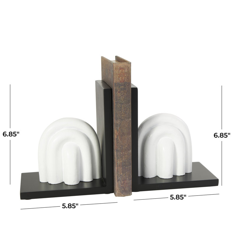 Hidemi Layered Arched Non-skid Bookends