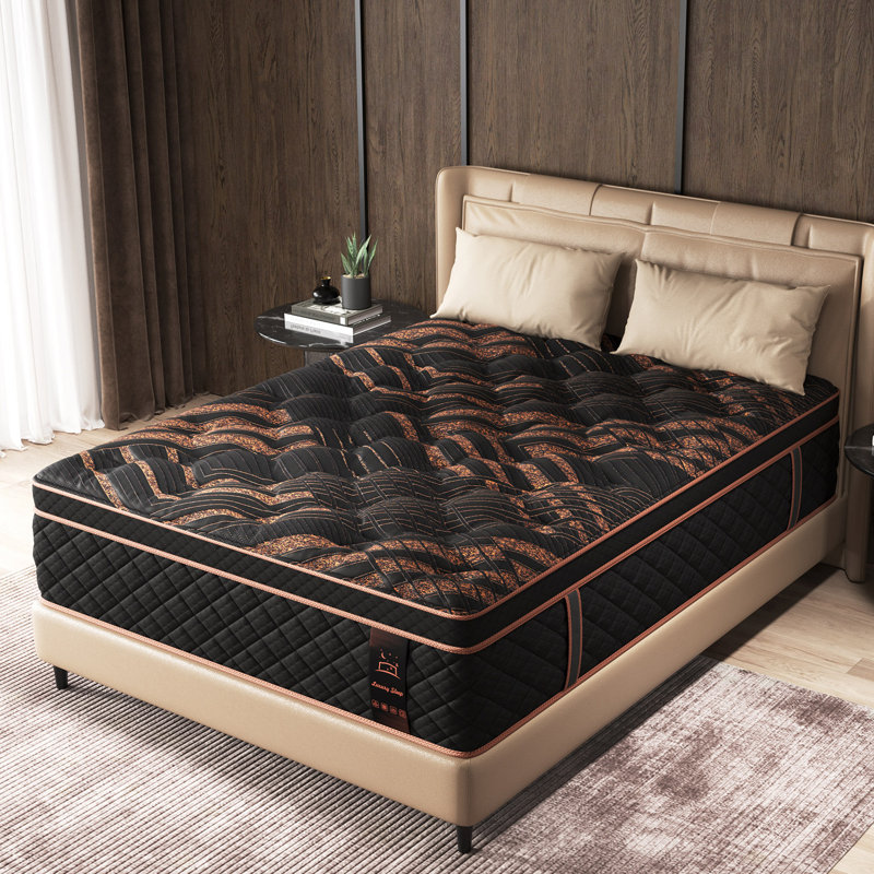 12'' Medium Firm Hybrid Mattress in a Box with Cooling Gel Memory Foam & Pocket Coils, Fiberglass Free, 12", Queen