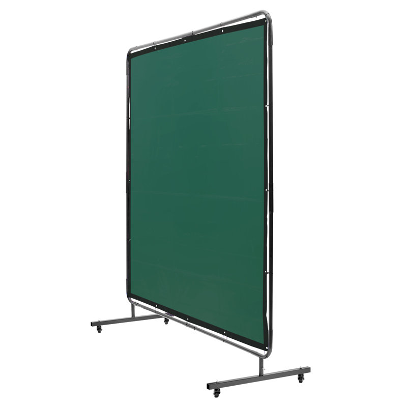 Welding Screen with Frame, 6' x 6' Welding Curtain Screen