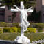 Statue de Jésus Glorifié sur croix
