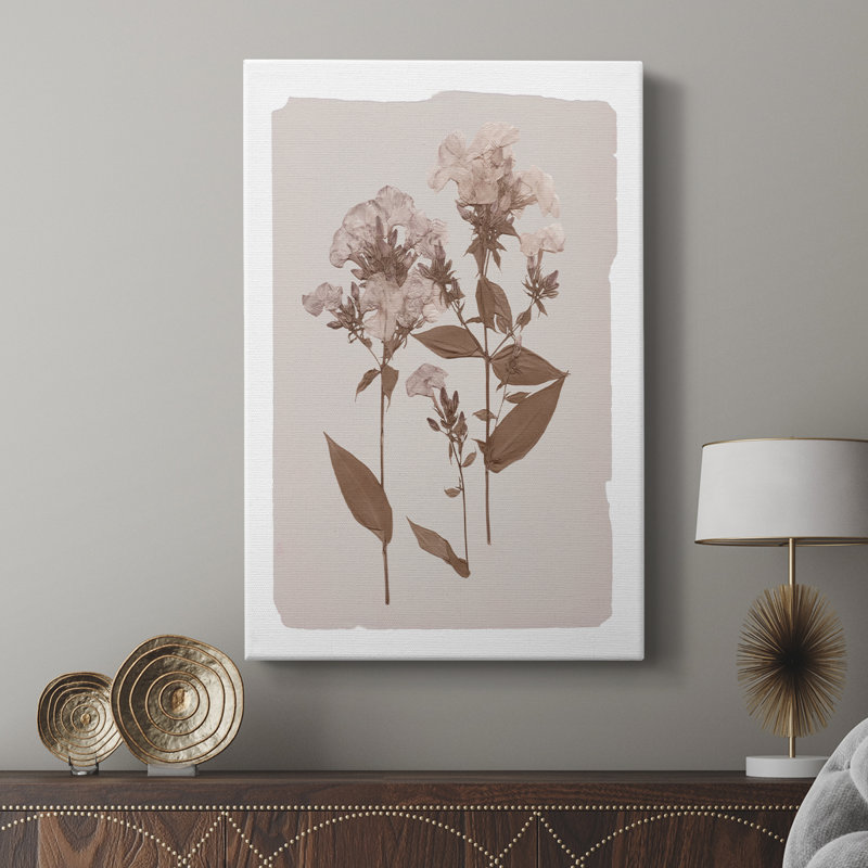 Monochromes botaniques II - Cavas enveloppés de galerie, H 12 po x l 8 po