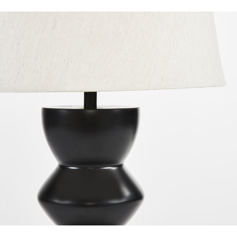 Lampe de table noire 28 po Anslea