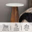 Table d'appoint en bois naturel Aaleeyah