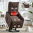 Chenille Single Motor Power Lift Recliner Chair With Massage And Heat-591503572