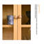 Buffet en bois massif Burlywood