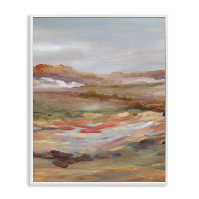 Giclée encadrée dynamique du désert abstrait, design par Carol Robinson