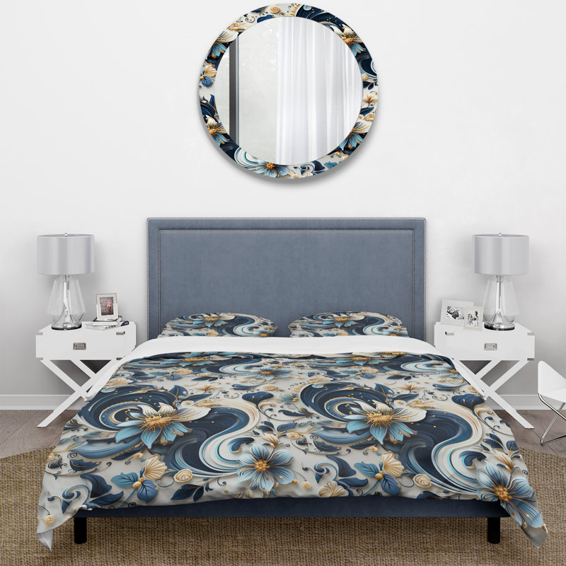 Ensemble de housse de couette à motif cachemire IV, Housse de couette pour très grand lit et 2 très