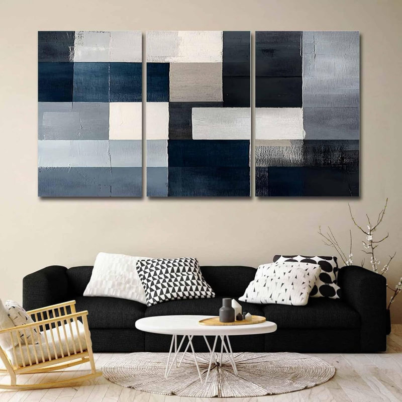 Citation rustique botanique 16 x 20 pouces, impressions sur toile, 3 pièces, pour salle d'eau