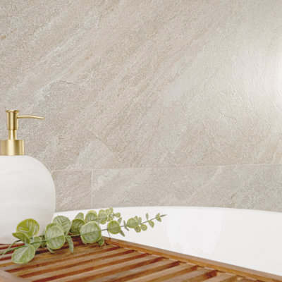 Carrelage de sol et de mur en porcelaine matte 24 po x 48 po Traverse Prairie