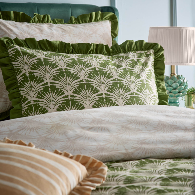 Deco Palm Polyester Geometric Duvet Cover Set with Pillowcases Included, Super King Duvet Cover Set + 2 Pillowcases