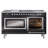 ILVE Nostalgie II Noblesse 60 in Dual Fuel Range 7 Burner, Griddle, Frenchtop-103962526-103962552