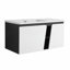 Meuble-lavabo flottant mural avec lavabo simple, meuble-lavabo pour la maison, appartement