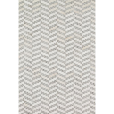 Winnett Cowhide Geometric Indoor Rug