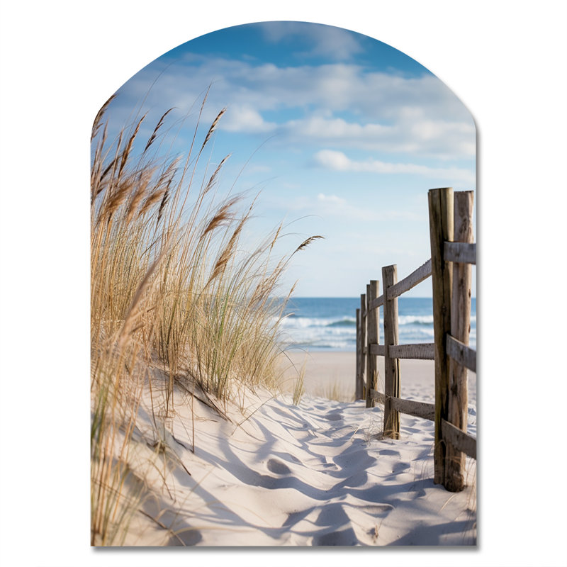 Décoration murale irrégulière en forme de voûte de sable «Beach», H 30 po x l 20 po x P 1 po