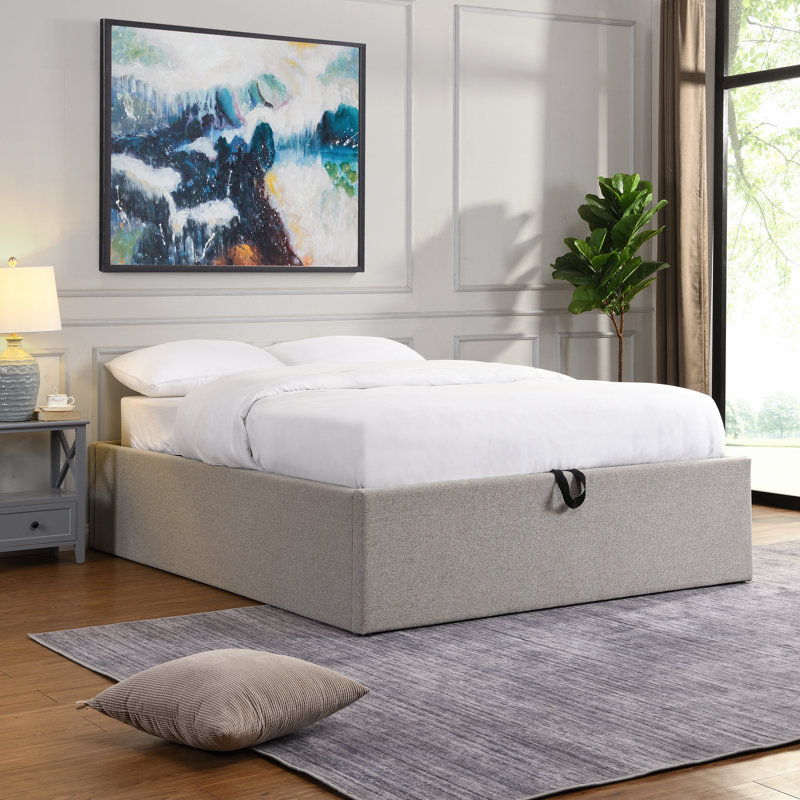 Pacer Upholstered Lift Up Storage Bed, 160 x 220 cm